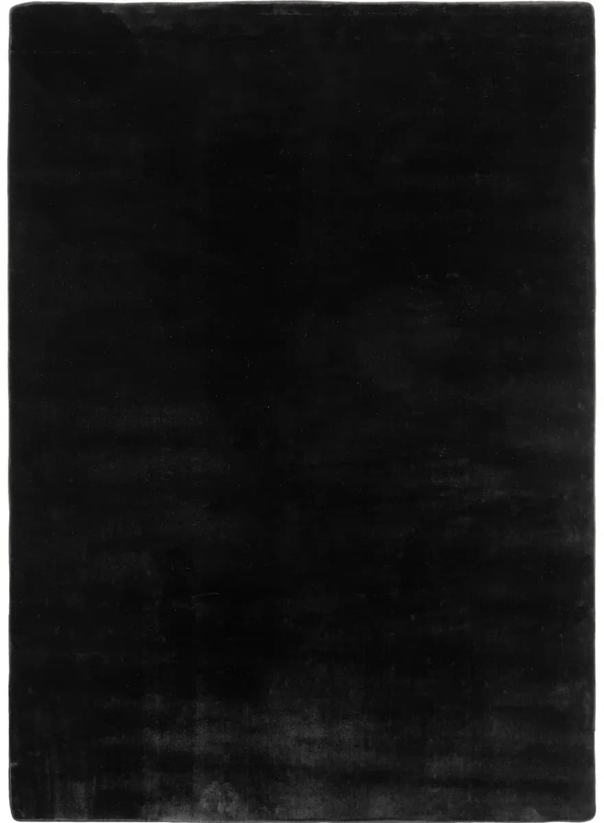 ISAR Kurzflorteppich 160 x 220 cm Schwarz