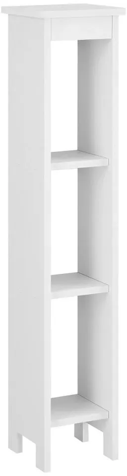 Standregal 80 x 17 x 17 cm Weiß