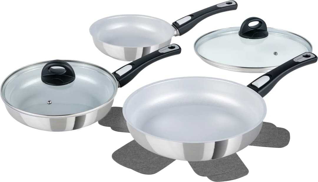 Cerafit Steel Pfannen-Set 7-tlg. 20 cm + 24 cm + 28 cm
