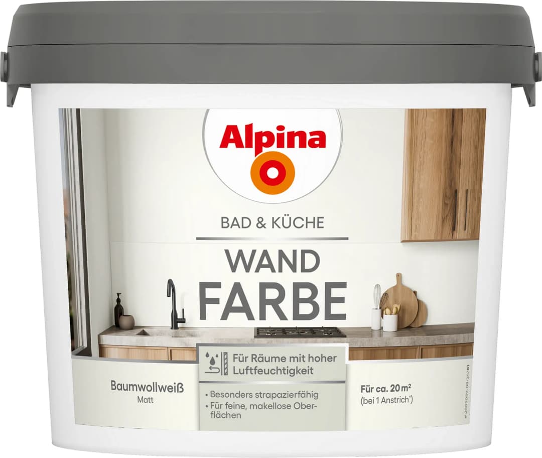 Wandfarbe Baumwollweiß 2,5 l