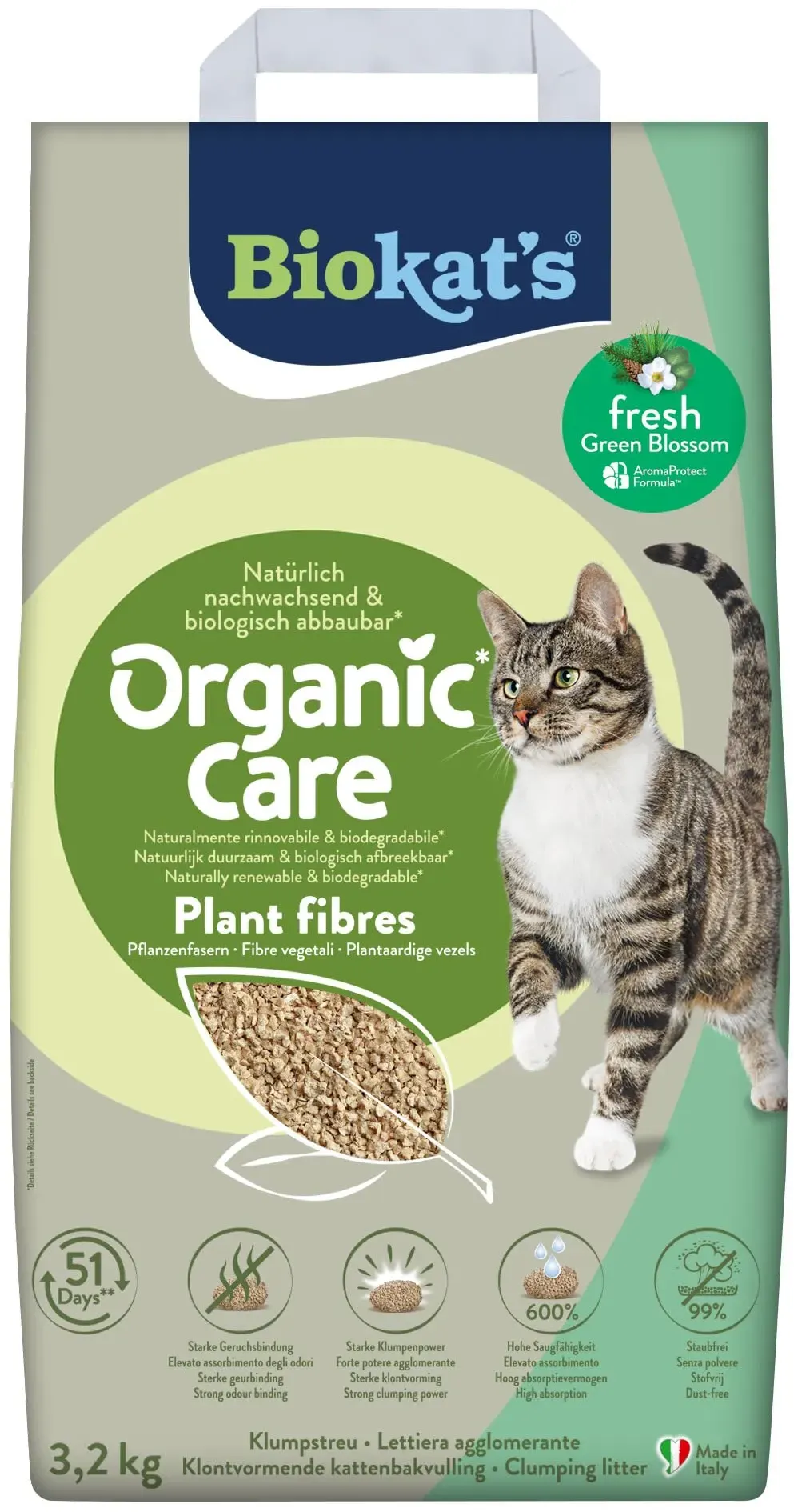 Organic Care Plant Fibres Fresh 3,2 kg