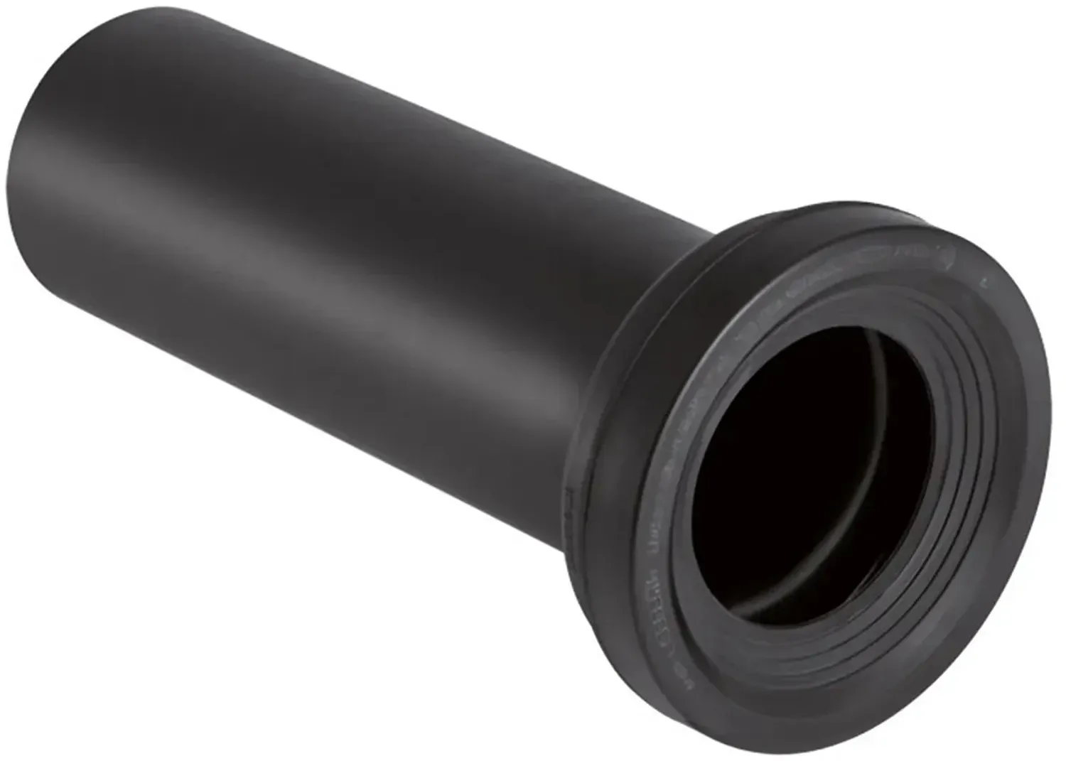 Monolith Anschlussstutzen für Stand-WC Gesamtlänge 300 mm Schwarz