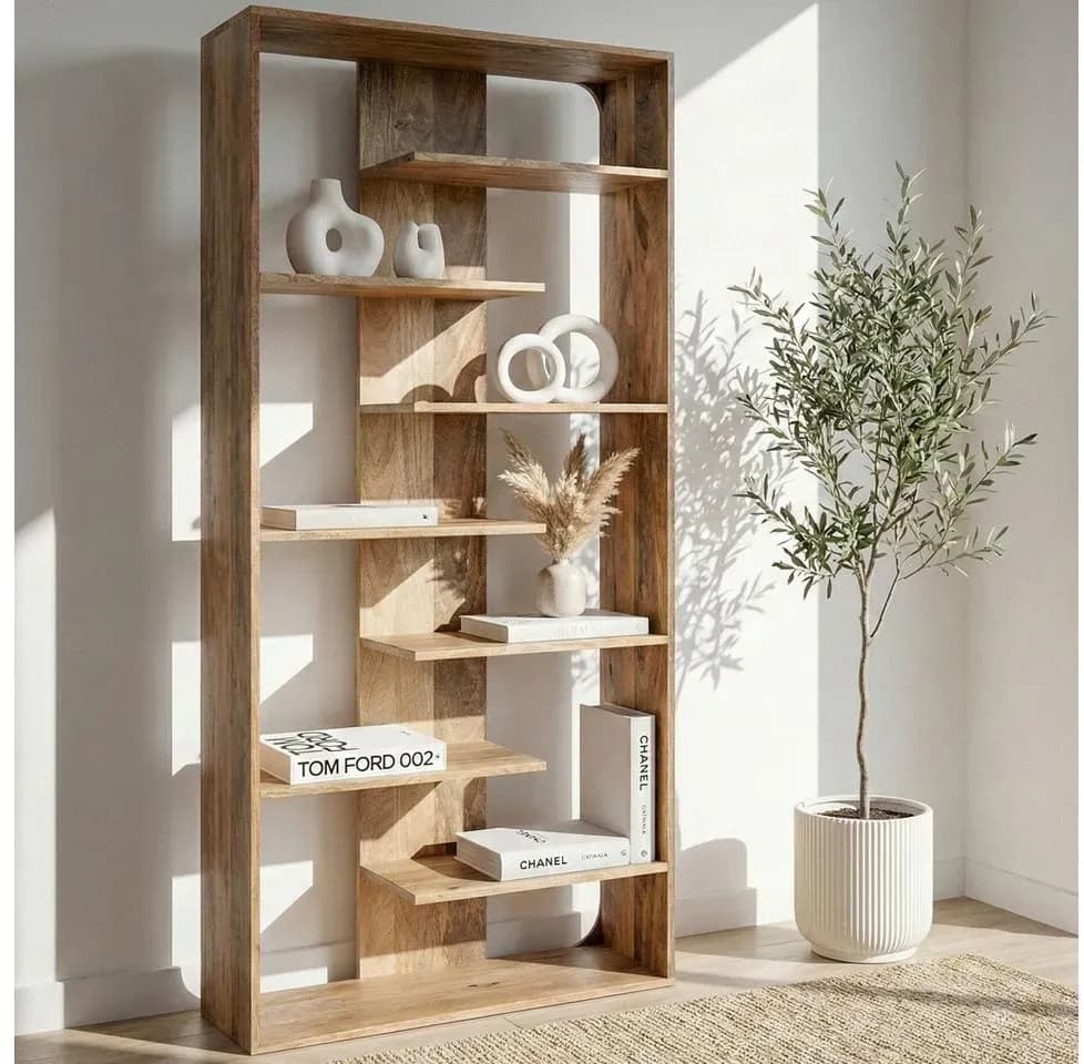 Bücherregal 200 x 40 x 200 cm Braun