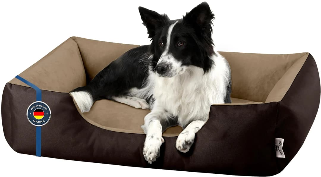 Hundekissen LUPI 100 x 65 cm beige/braun