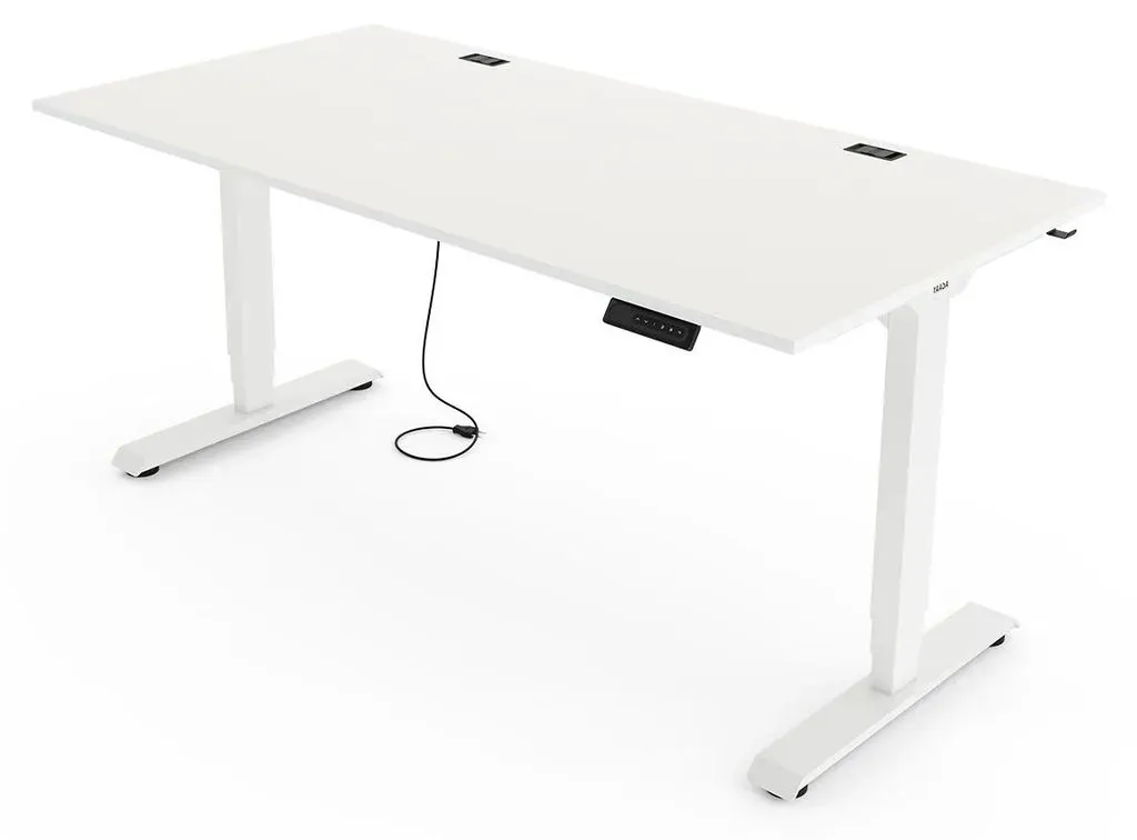 Schreibtisch Desk Essential 120 x 80 cm Weiß/Weiß