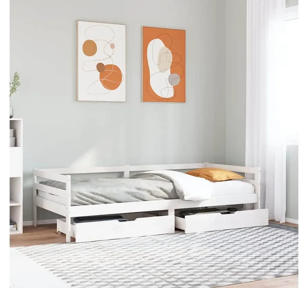 Tagesbett 90 x 200 cm Weiß
