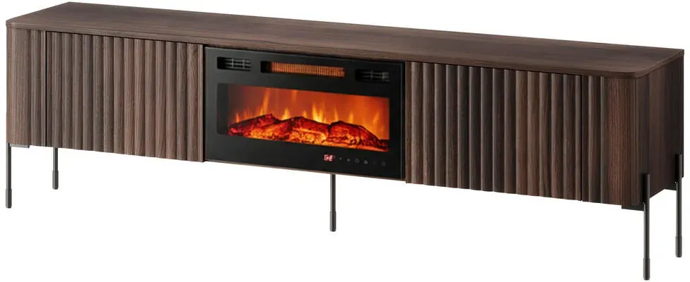 Vera TV-Lowboard 190x55x40 cm Braun Holz
