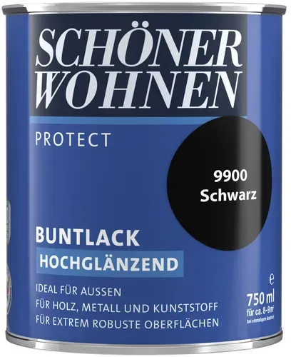 ProfiDur Lack Schwarz hochglänzend 0,75 l