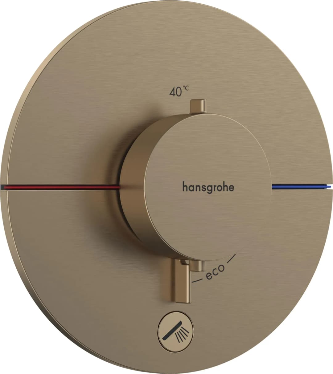 ShowerSelect Comfort S Duschthermostat Unterputz für 1 Verbraucher Brushed Bronze 15562140
