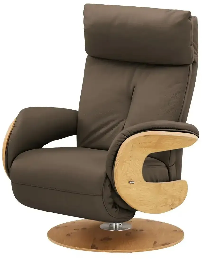 Relaxsessel 7818 Leder 75 x 108 x 84 cm Braun elektrisch