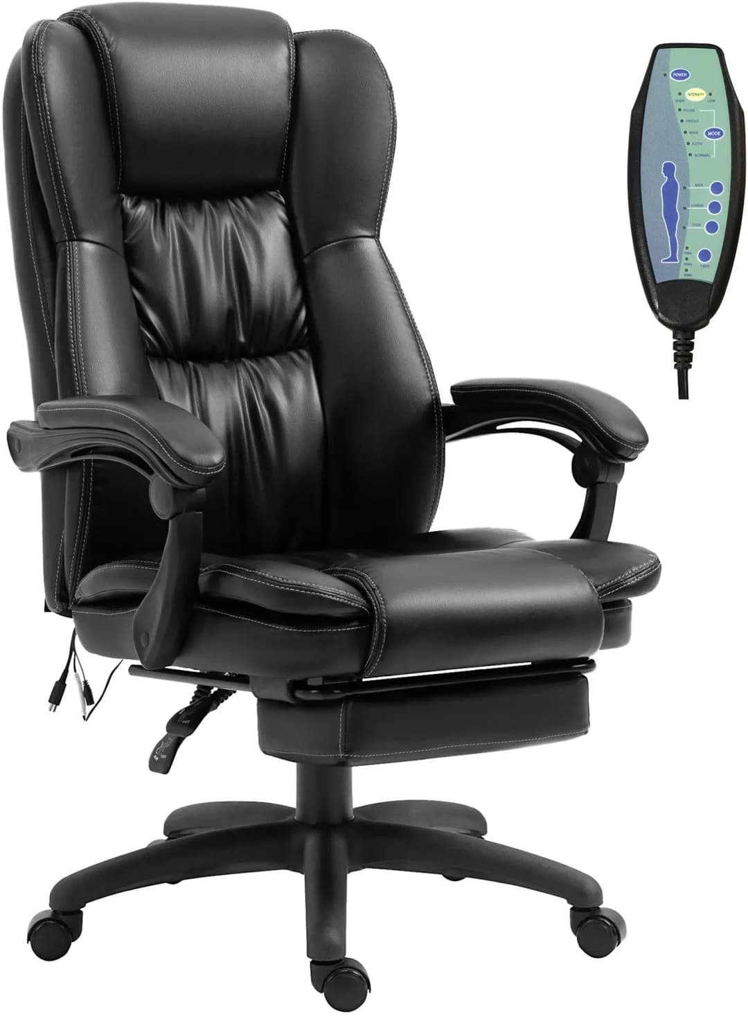 Bürostuhl Kunstleder Schwarz