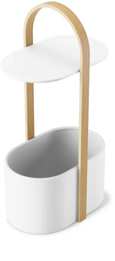 Bellwood weiß / Buche 35 x 69 x 24 cm