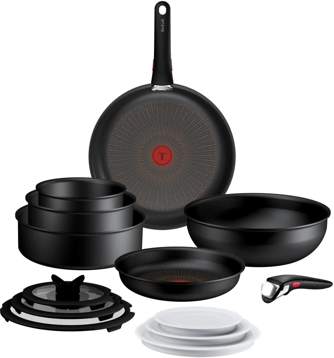 Ingenio Excellence Fusion Pfannen-Set 14-tlg. 20 cm + 24 cm + 28 cm + 32 cm