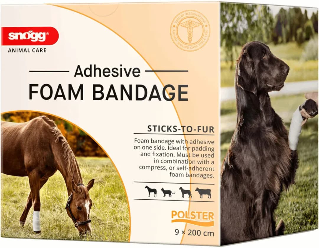 Snögg Animal Care Foam Bandage, 9 x 200 cm - elastischer Schaumverband für Tiere