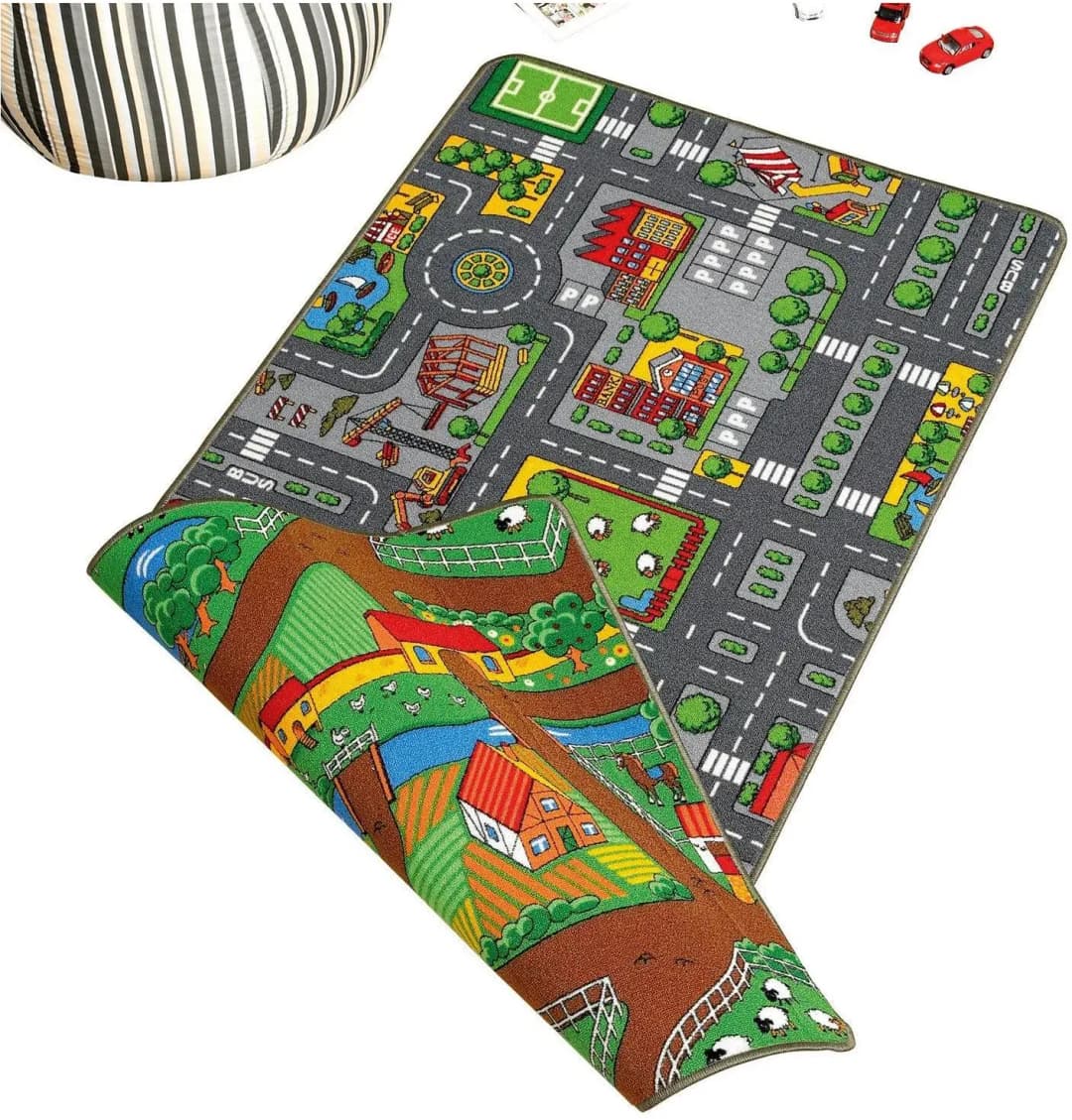 City Farm Kinderteppich 100 x 190 cm bunt