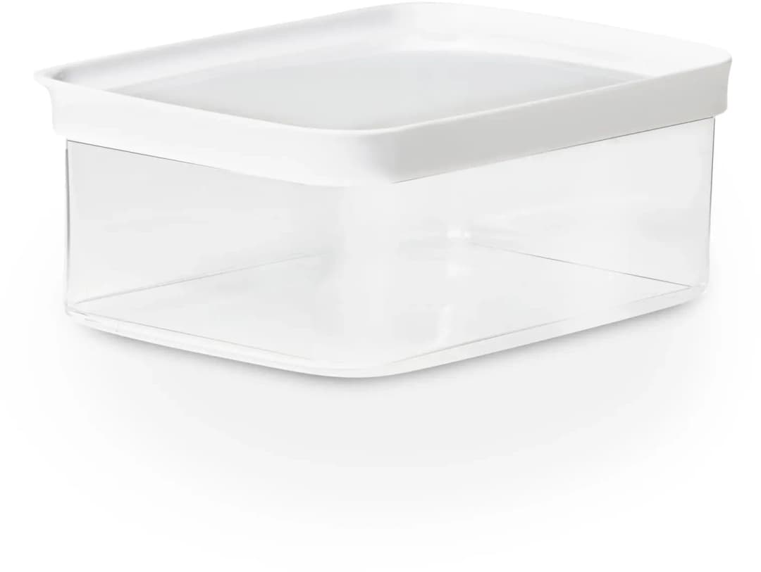 Optima rechteckig transparent/weiß 2 l