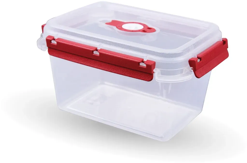 Frischhaltedose rund rot 10 cm x 15 cm x 9,5 cm 1,5 l