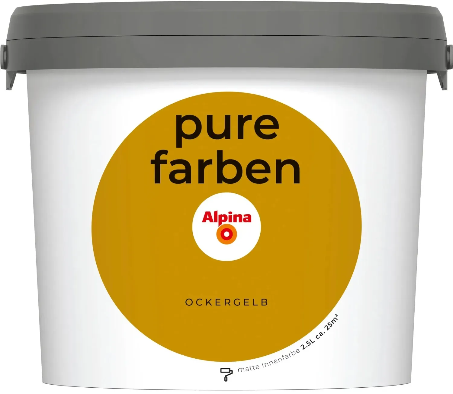 Pure Farben Wandfarbe Ockergelb matt 2,5 l