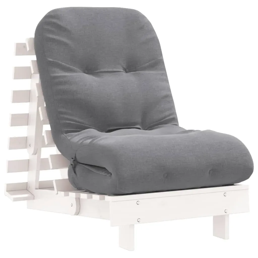 Schlafcouch Futon 2-Sitzer Weiß