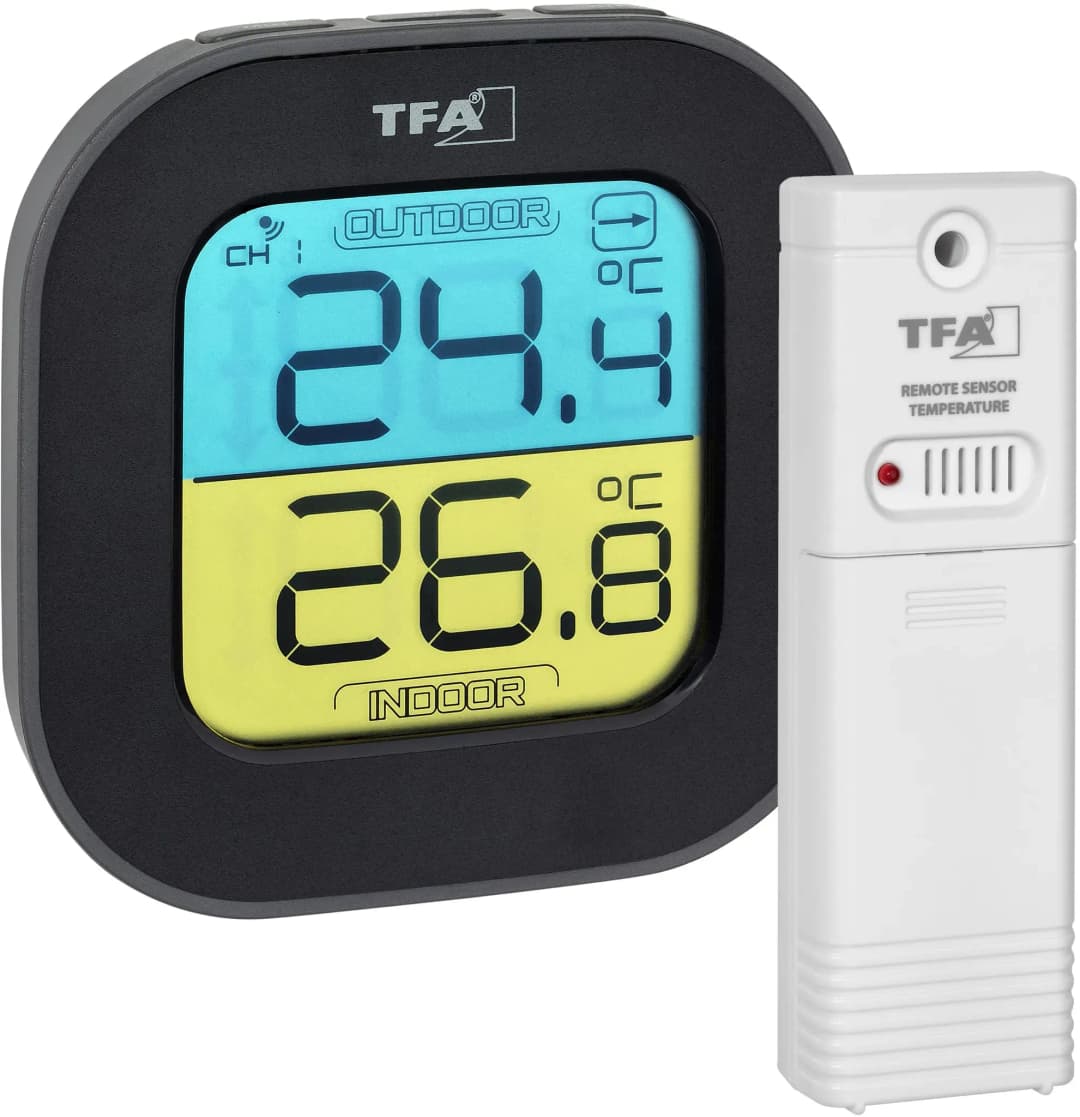 Funk-Thermometer Fun Schwarz 30.3068.01