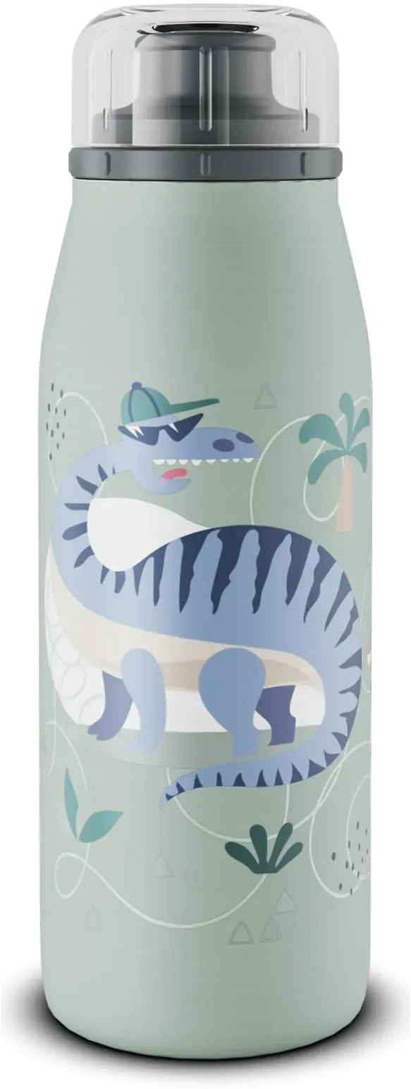 KIDS ISO BOTTLE Grün mit Dinos 0,35 l