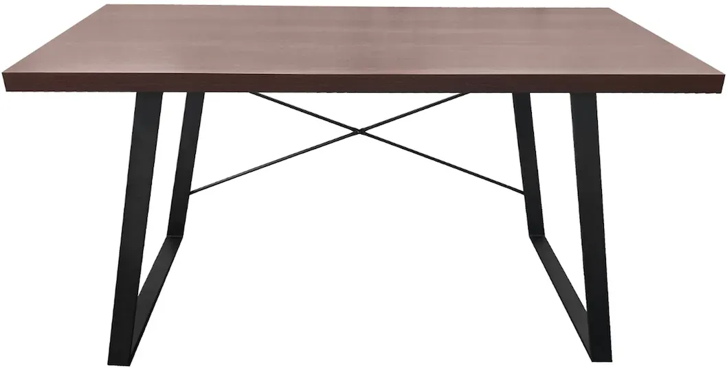 Schreibtisch Nussbaum Schwarz