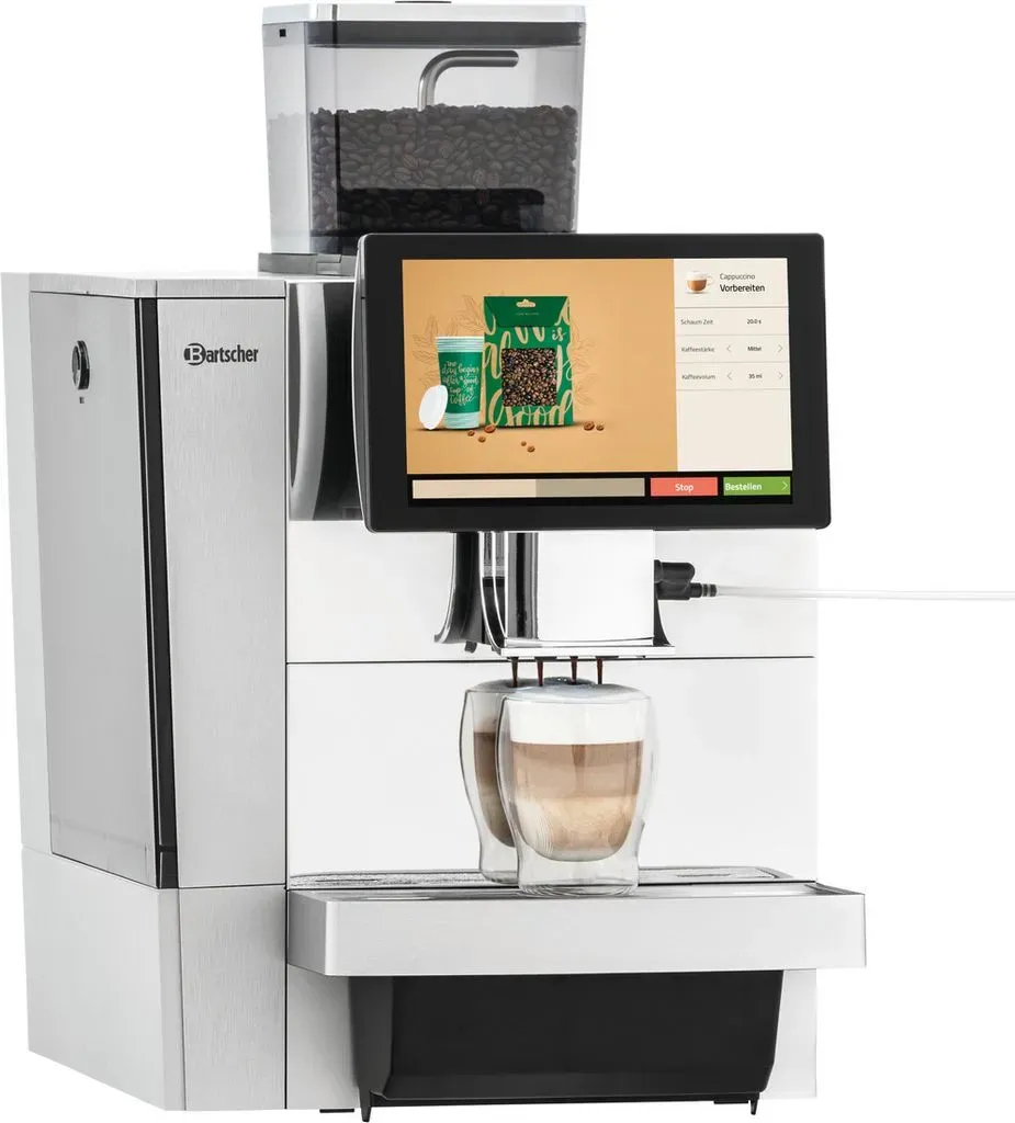 KV1 Deluxe Kaffeevollautomat schwarz/silber