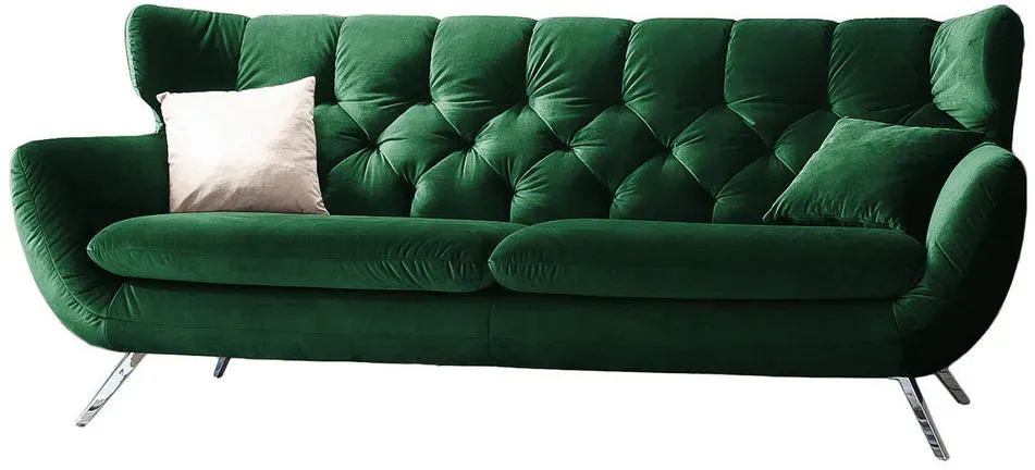 Couch Velvet 2,5-Sitzer Smaragdgrün