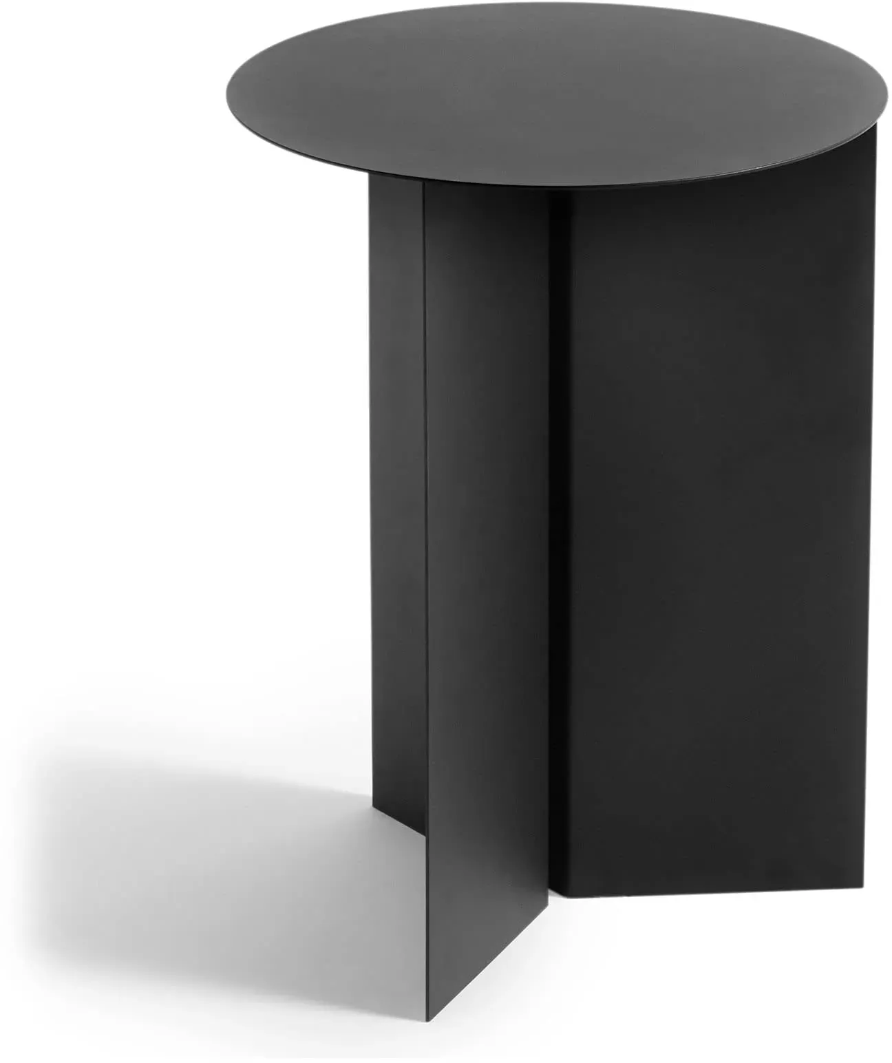 Slit Table Schwarz Stahl 35 x 35 x 47 cm