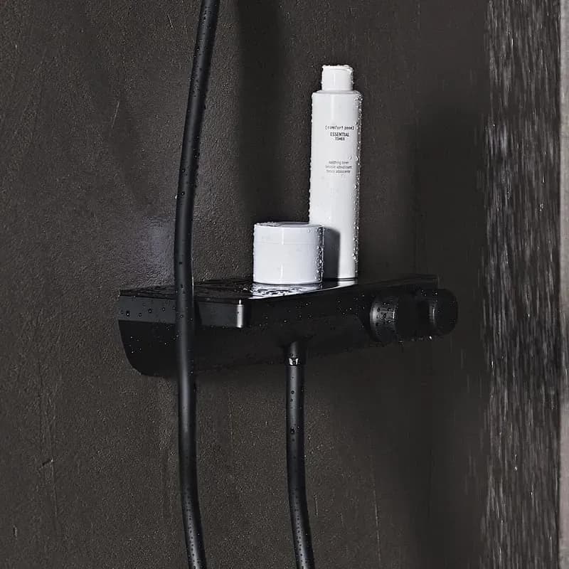 Ceratherm S200 Duschthermostat Seidenschwarz für 1 Verbraucher Messing A7329XG