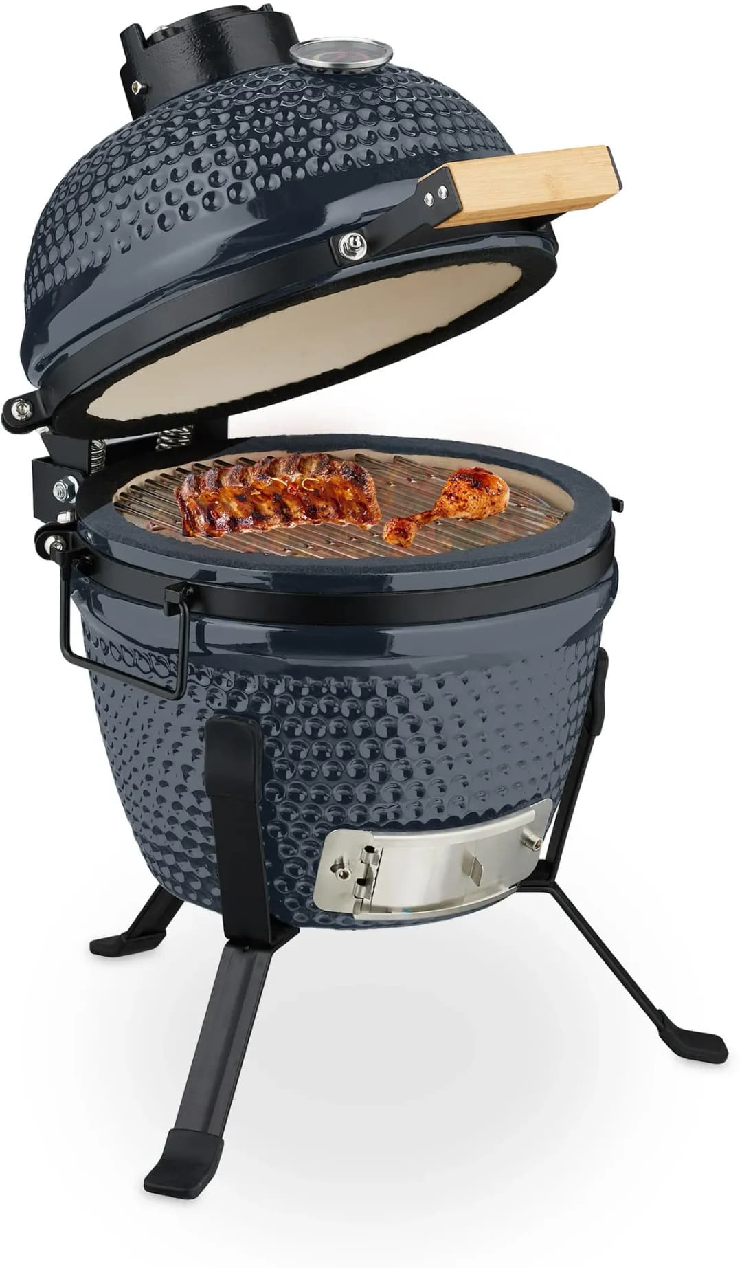 Kamado Grill Ø 32 cm grau