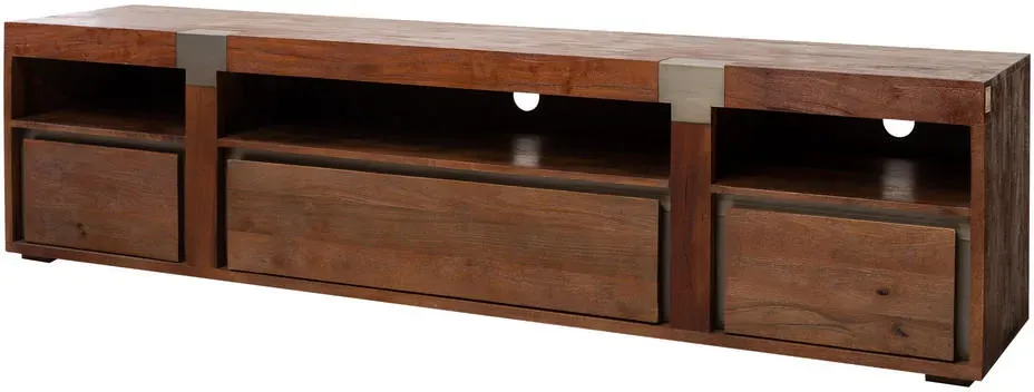 Amsterdam TV-Lowboard 220 cm Braun Holz
