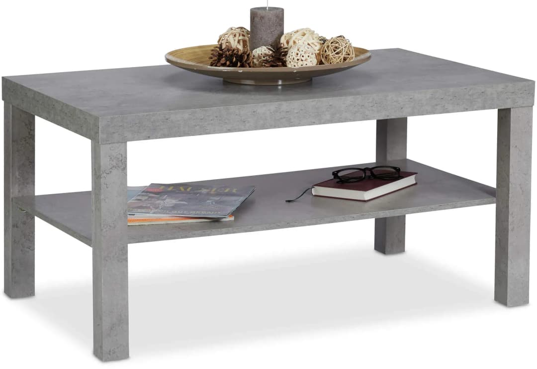 Couchtisch Betonoptik 90 x 45 x 55 cm