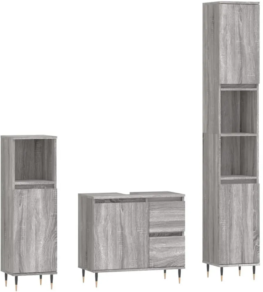 Modell 24 3-tlg. Grau Sonoma