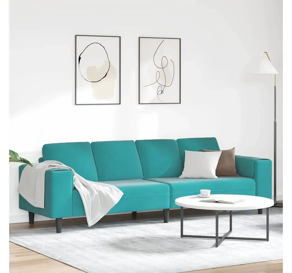 Couch 250 x 188 x 76 cm 1-Sitzer Türkis