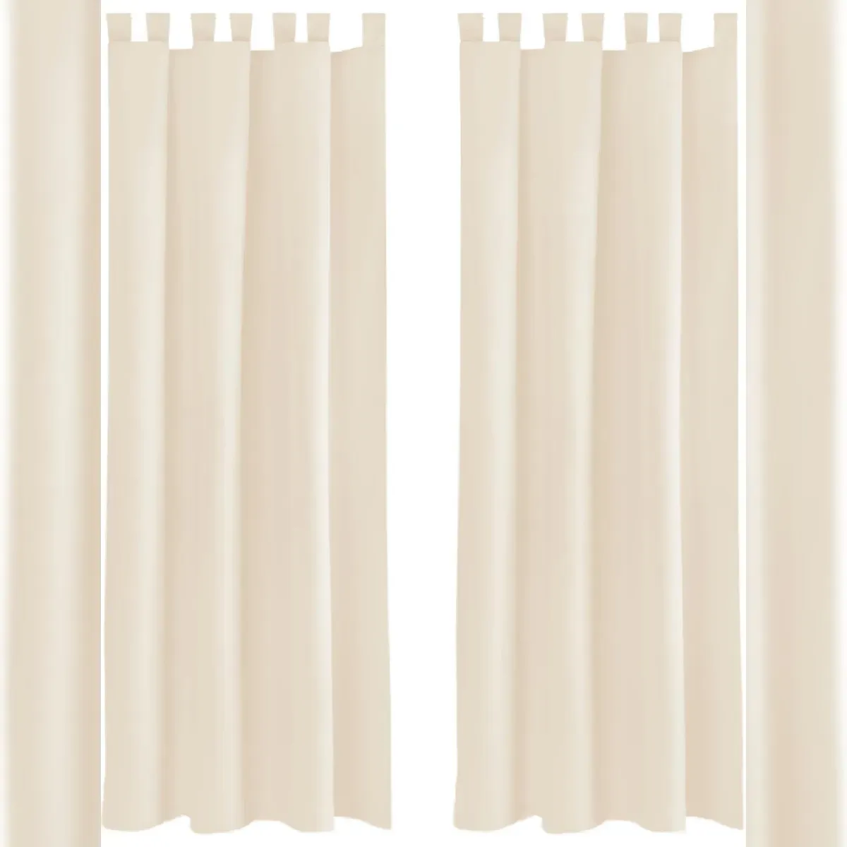 Dekoschal Schlaufen 140 x 225 cm Beige