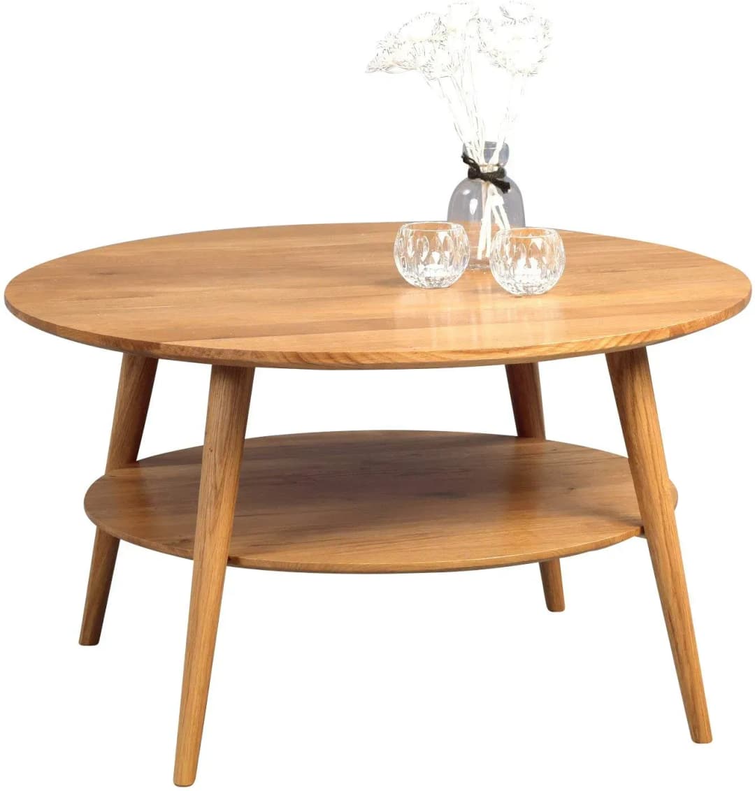 Couchtisch 247222 Stella Massivholz Wildeiche 80 x 45 cm