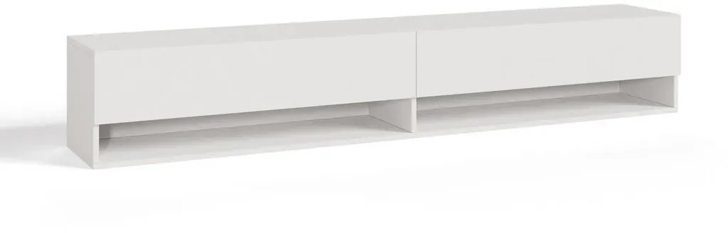Halmstad TV-Lowboard 180 x 31 x 30 cm Weiß Spanplatte