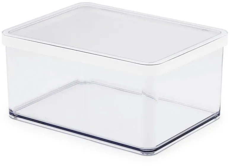 Frischhaltedose rechteckig transparent/weiß 20,0 x 15,0 x 9,6 cm 2,25 l