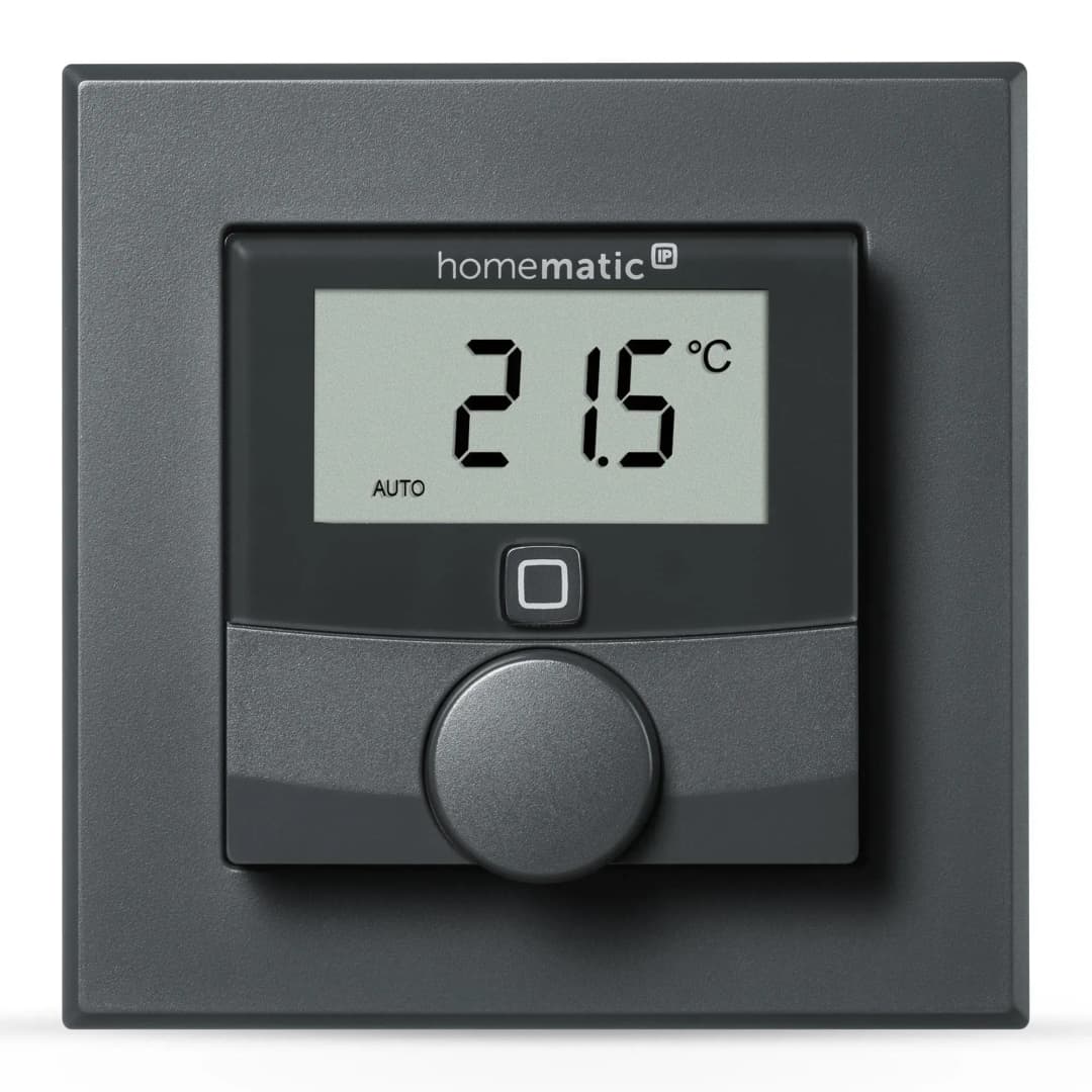 Wandthermostat mit Luftfeuchtigkeitssensor Anthrazit