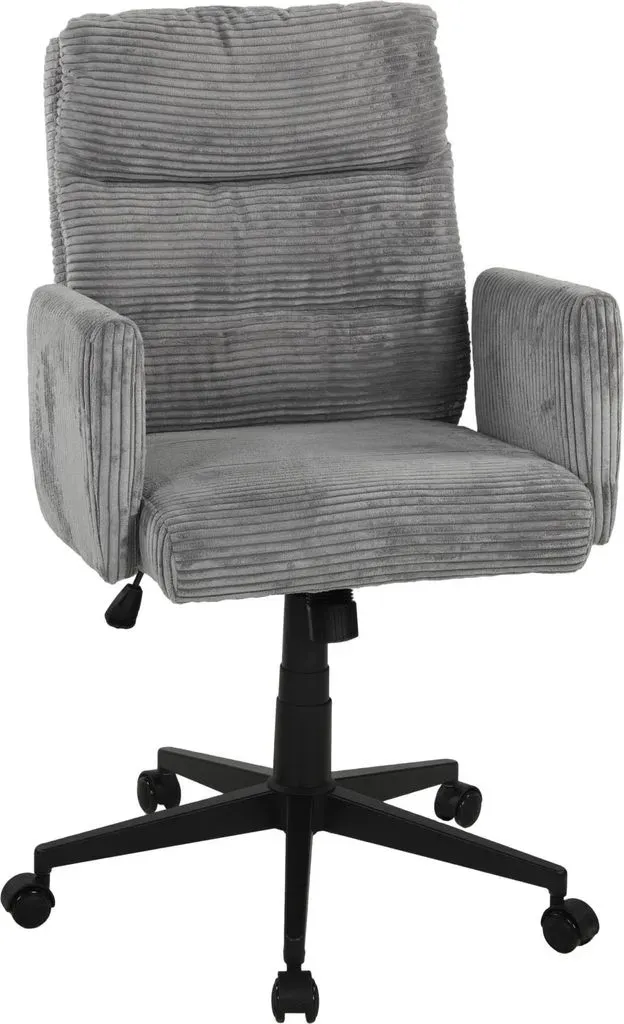 Charly Drehstuhl Cord Grau