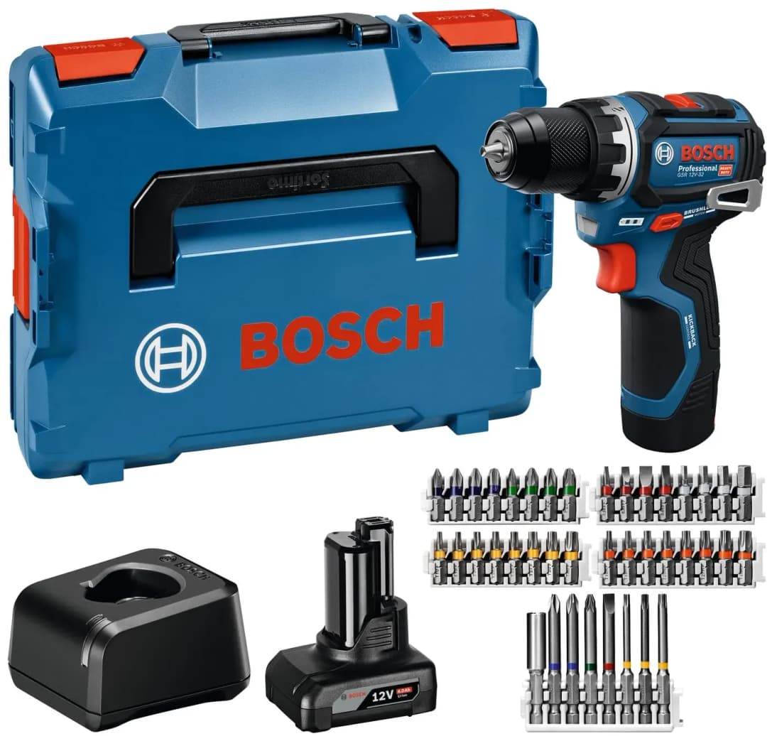 GSR 12 V-32 inkl. 2 x 2,0 Ah + L-Boxx