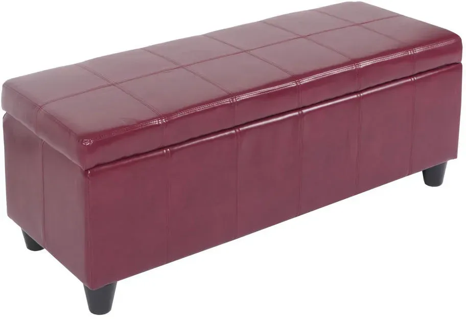 Truhenbank Kriens Rot 112 x 45 x 45 cm