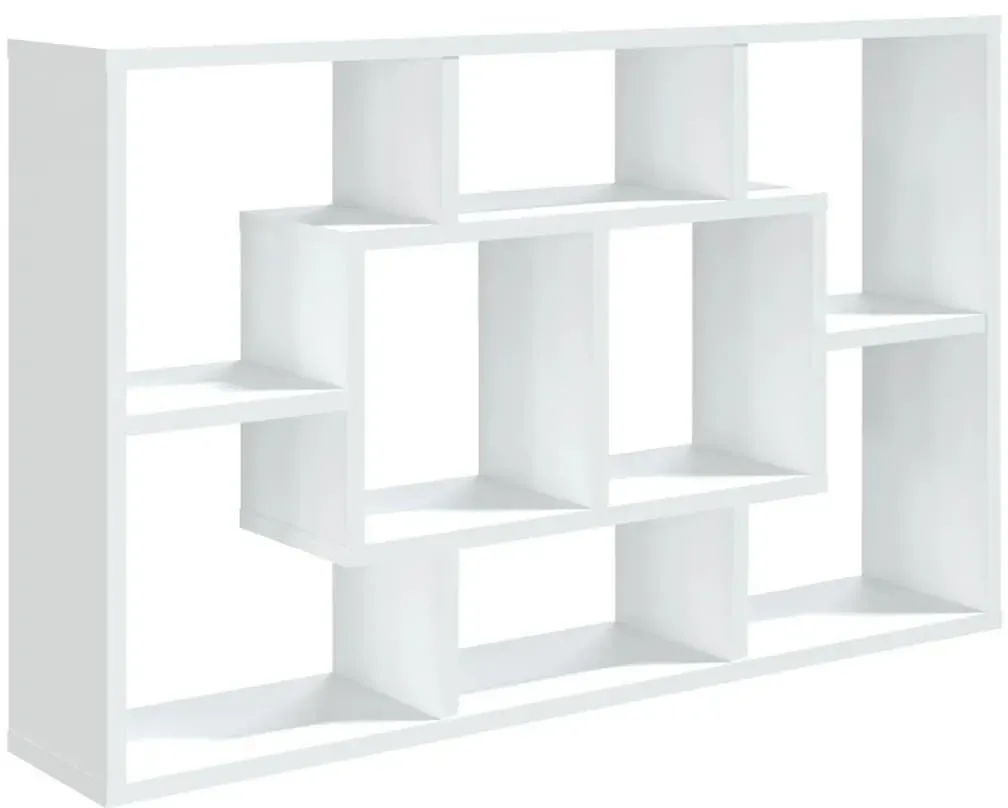 Wandregal 85 x 16 x 52,5 cm Weiß
