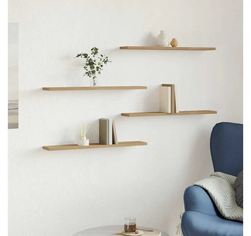 Wandregale 60 x 20 x 1,5 cm Braun
