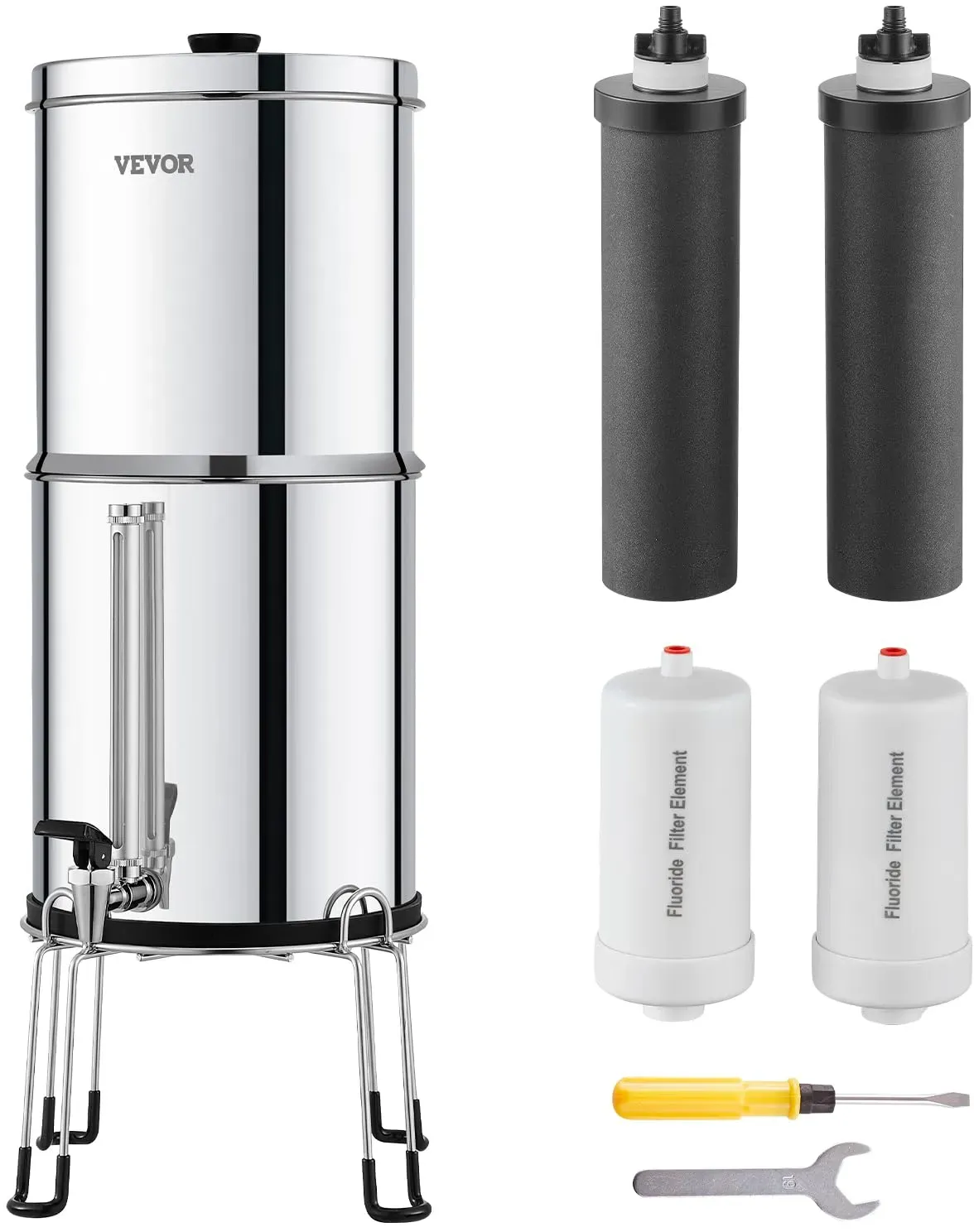 Schwerkraft Wasserfiltersystem Weiß 7+7,5L
