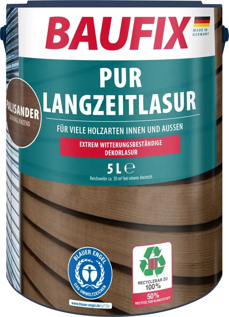 Langzeitlasur Palisander seidenmatt 5 l