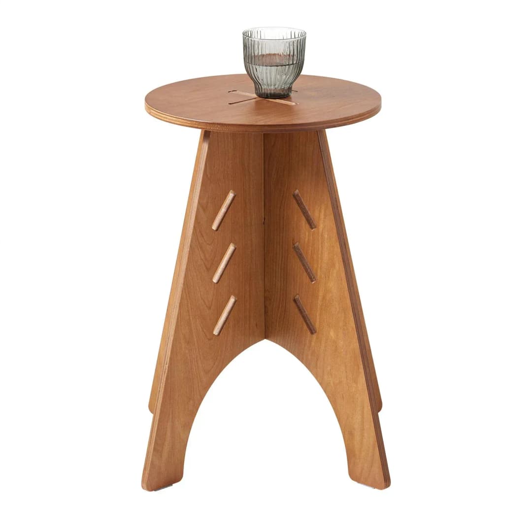 Beistelltisch Braun Holz 50 x 55 cm