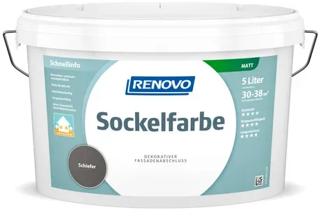 Sockelfarbe Schiefer 5 l