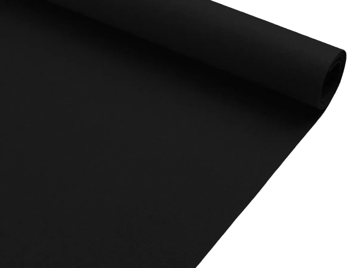 Dublin Eventteppich 100 x 350 cm Schwarz